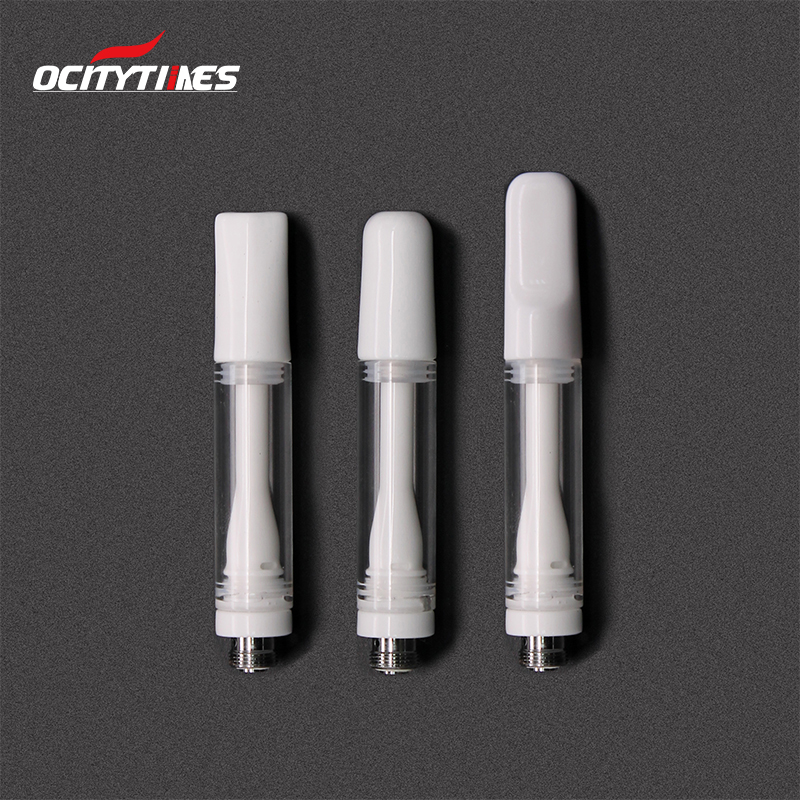 Vollkeramische CBD-THC-Vape-Patrone 0,5 ml 1,0 ml Dicke Ölpresse-In-Spitze durch OEM-Lieferanten OCITYTimes